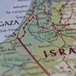 Trump’s Peace Move Ignites Foreign Influence Storm Map showing Gaza Strip and parts of Israel
