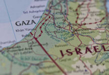 Trump’s Peace Move Ignites Foreign Influence Storm Map showing Gaza Strip and parts of Israel