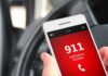 Kid’s Brave Move Saves His Dad A smartphone displaying the emergency number 911 while held in a persons hand inside a car