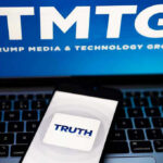Fatal Raid Sparks EXPLOSIVE Impeachment Showdown TMTG and Truth Social logos on screen and phone.
