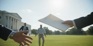 Create a featured image for the article titled: UNPRECEDENTED: DOJ TARGETS Fed Chair With CRIMINAL Subpoenas Create an imag