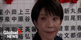 Japan's Takaichi wins landslide election as first female PM