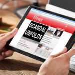 Senator SLAMS Disgraced Congressman — Brutal Takedown Person reading news headline Scandal Unfolds on tablet