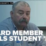 East Tennessee school board member censured after calling