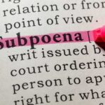 Shocking Subpoena Grips NYU Hospital Highlighted definition of 'subpoena' in a dictionary