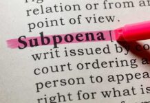 Shocking Subpoena Grips NYU Hospital Highlighted definition of 'subpoena' in a dictionary