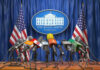 Trump Links Personal Security to Massive Military Response Multiple microphones at White House press briefing podium.