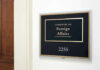 Cease-and-Desist Clash Put Residency Under Scrutiny Signage for the Committee on Foreign Affairs.