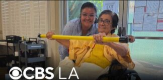 Mother recovering from losing both legs after car crashes into her in Los Angeles