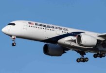 Pilot Arrested After Landing Malaysia Airlines jet on final approach with landing gear down