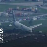 Amazon cargo jet runs off Miami airport runway, crashes into multiple vehicles
