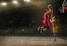 The WNBA’s “Women Only” Rule Just Exploded Two women playing basketball; Michelle Jenneke is not visible