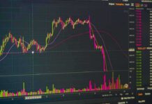 Leverage Destroys High-Flying AI Fund trading chart showing sharp price drop