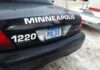 Minneapolis Divided Over Driverless Cars Rear of Minneapolis police car with Minnesota license plate
