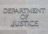 DOJ Appeals to Block California Ballot Counting Department of Justice inscription on stone wall