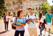 Two Lawsuits Raise Fraternity Safety Concerns College students walking on campus with books and backpacks